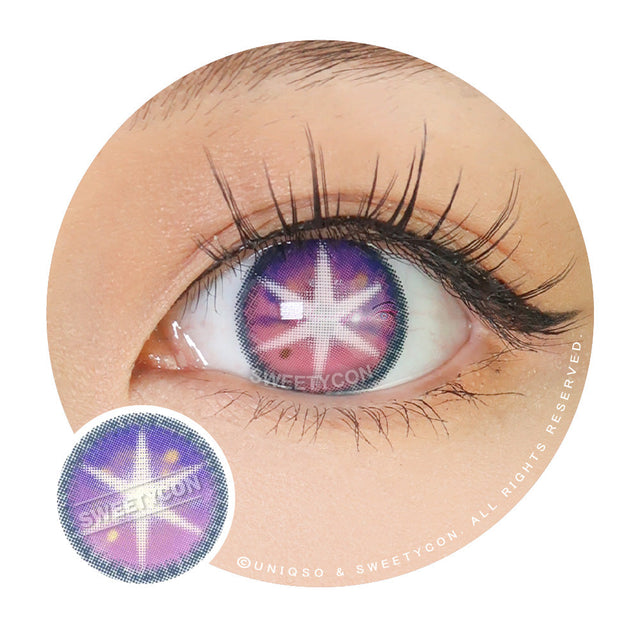Sweety Star Idol Violet (1 lens/pack)-Colored Contacts-UNIQSO EU