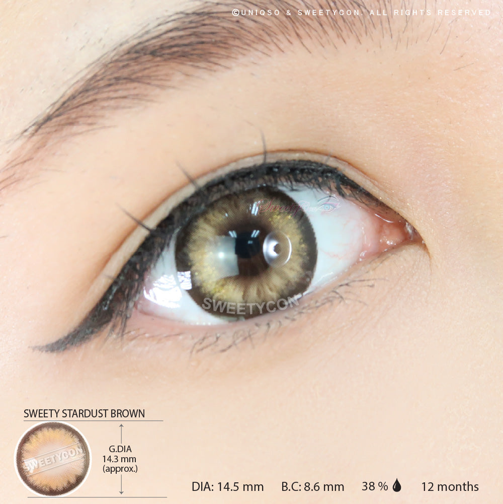Sweety Stardust Brown (1 lens/pack)-Colored Contacts-UNIQSO EU