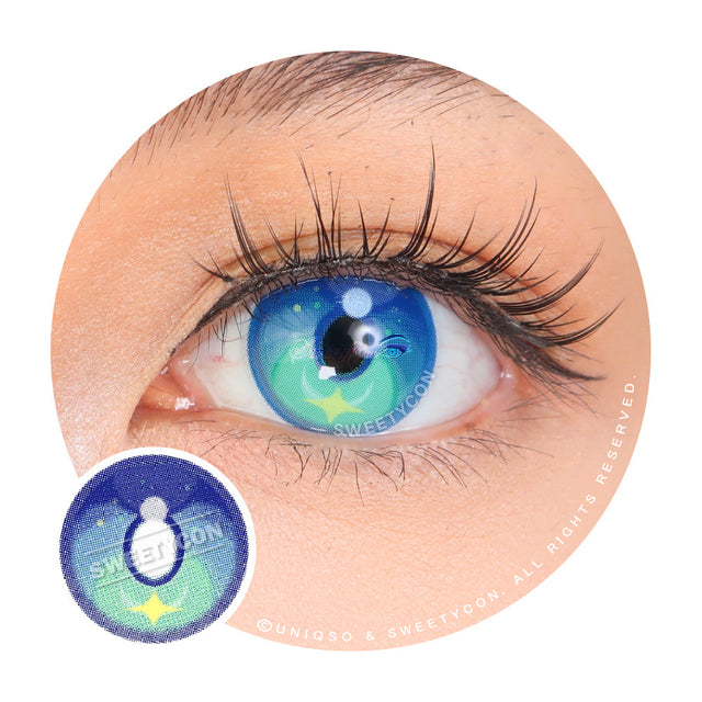 Sweety x Eyesinger Aurora Tide Blue (2 lenses/pack)-Colored Contacts-UNIQSO EU