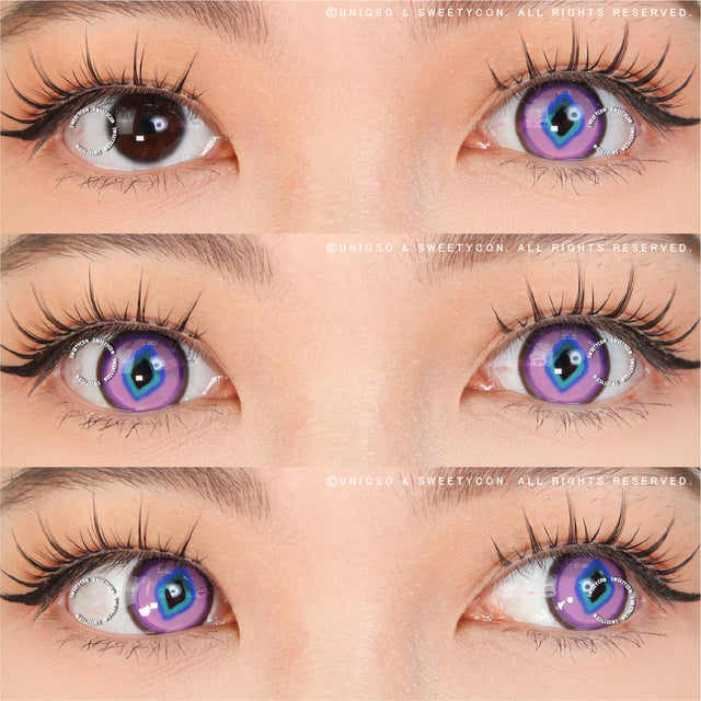 Sweety x Eyesinger Purple Diamond (2 lenses/pack)-Colored Contacts-UNIQSO EU