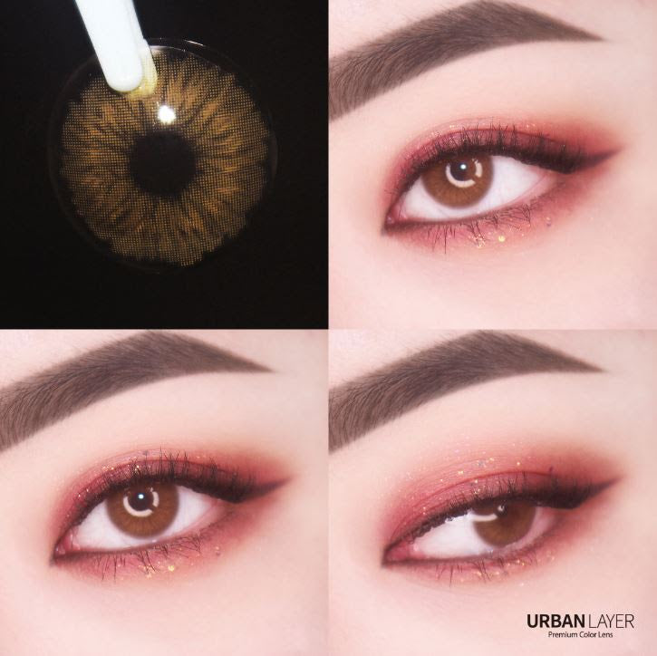 Urban Layer Aurora Brown colored contacts
