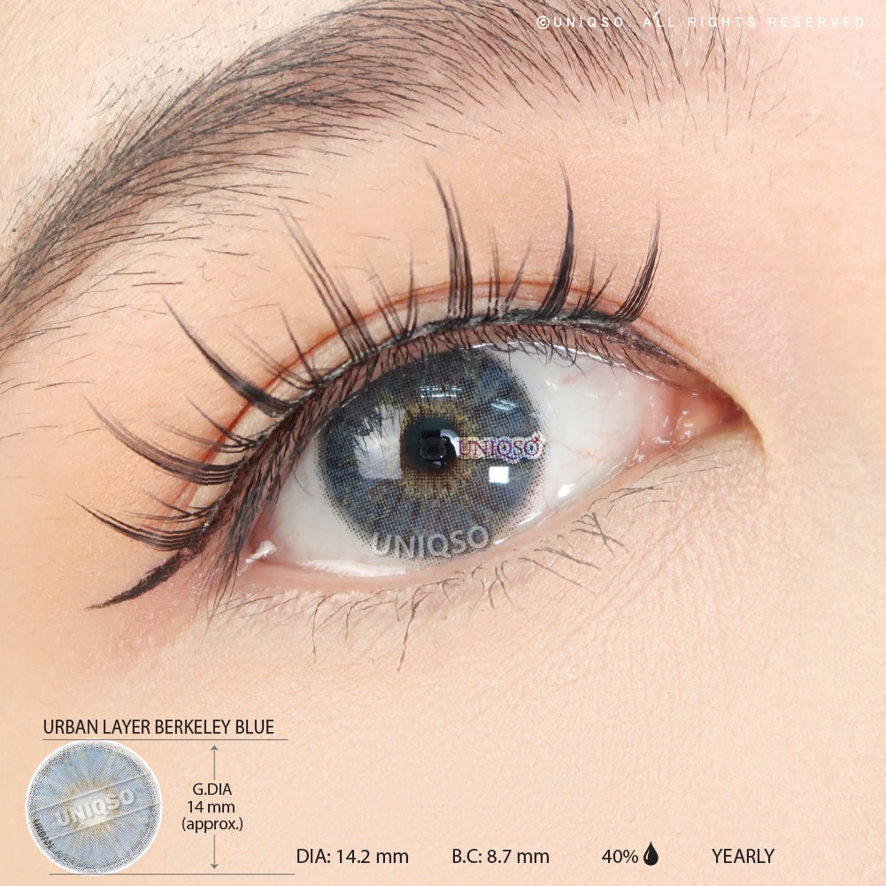 Urban Layer Berkeley Blue (1 lens/pack)-Colored Contacts-UNIQSO