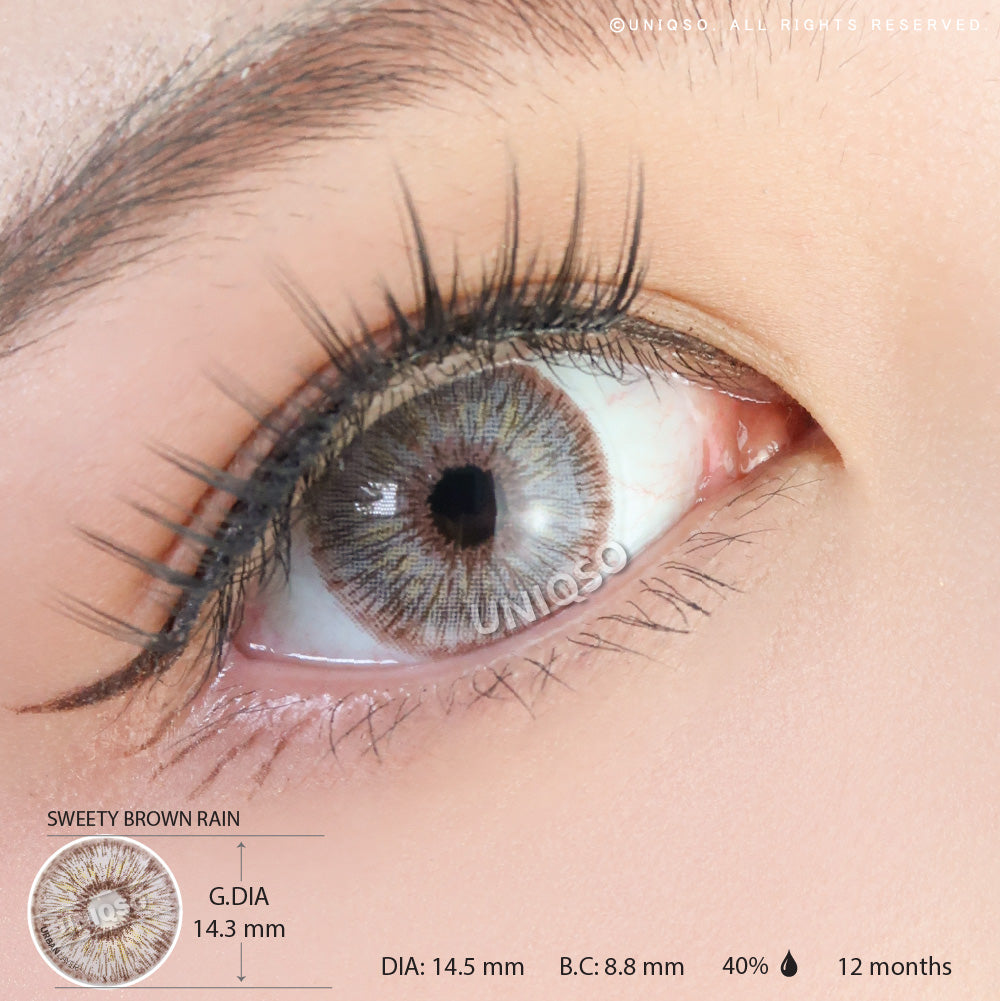 Urban Layer Brown Rain (1 lens/pack)-Colored Contacts-UNIQSO EU