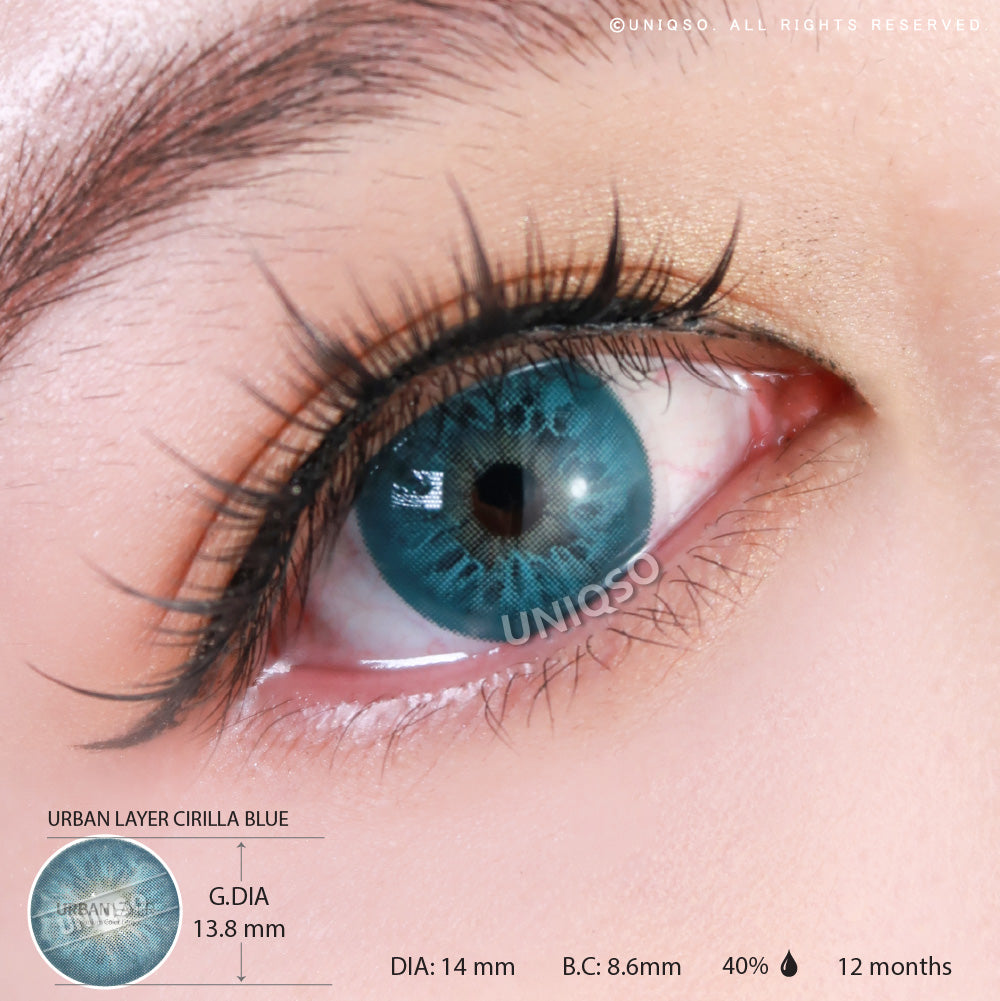 Urban Layer Cirilla Blue (1 lens/pack)-Colored Contacts-UNIQSO EU