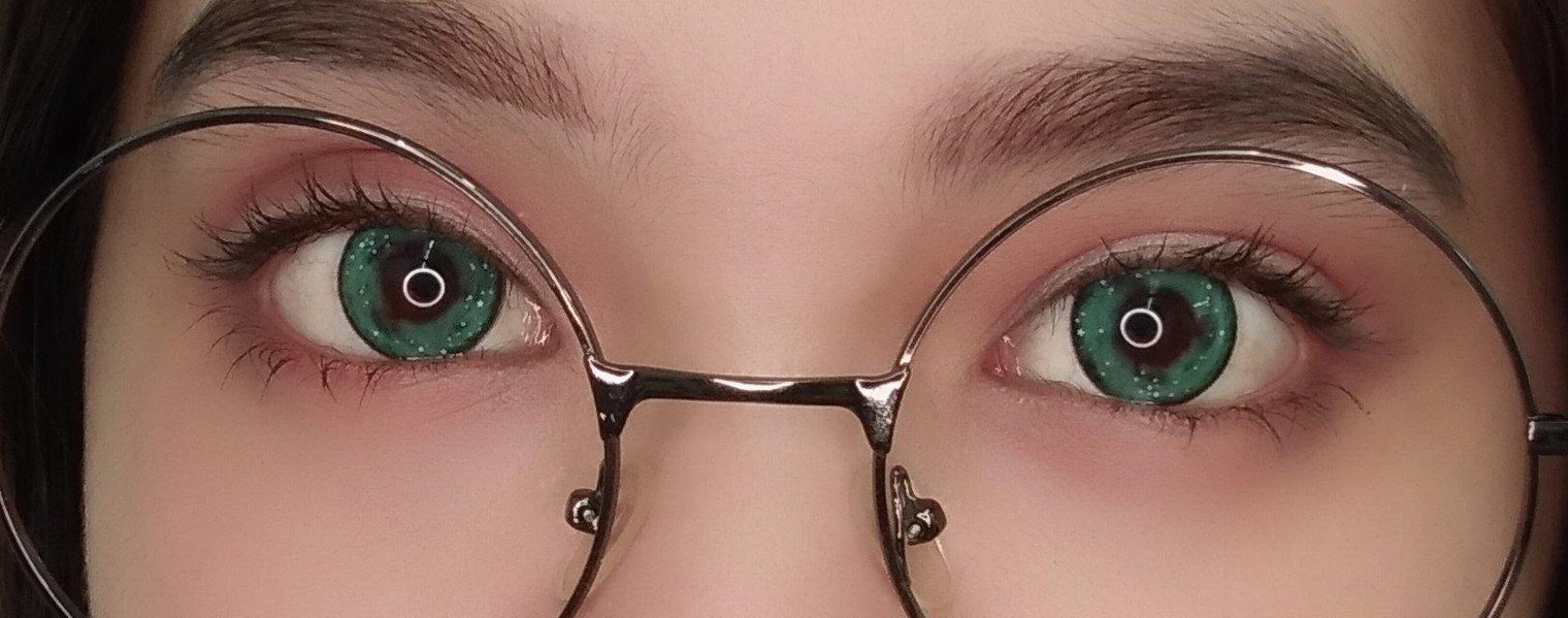 Urban Layer Galaxy Green colored contacts