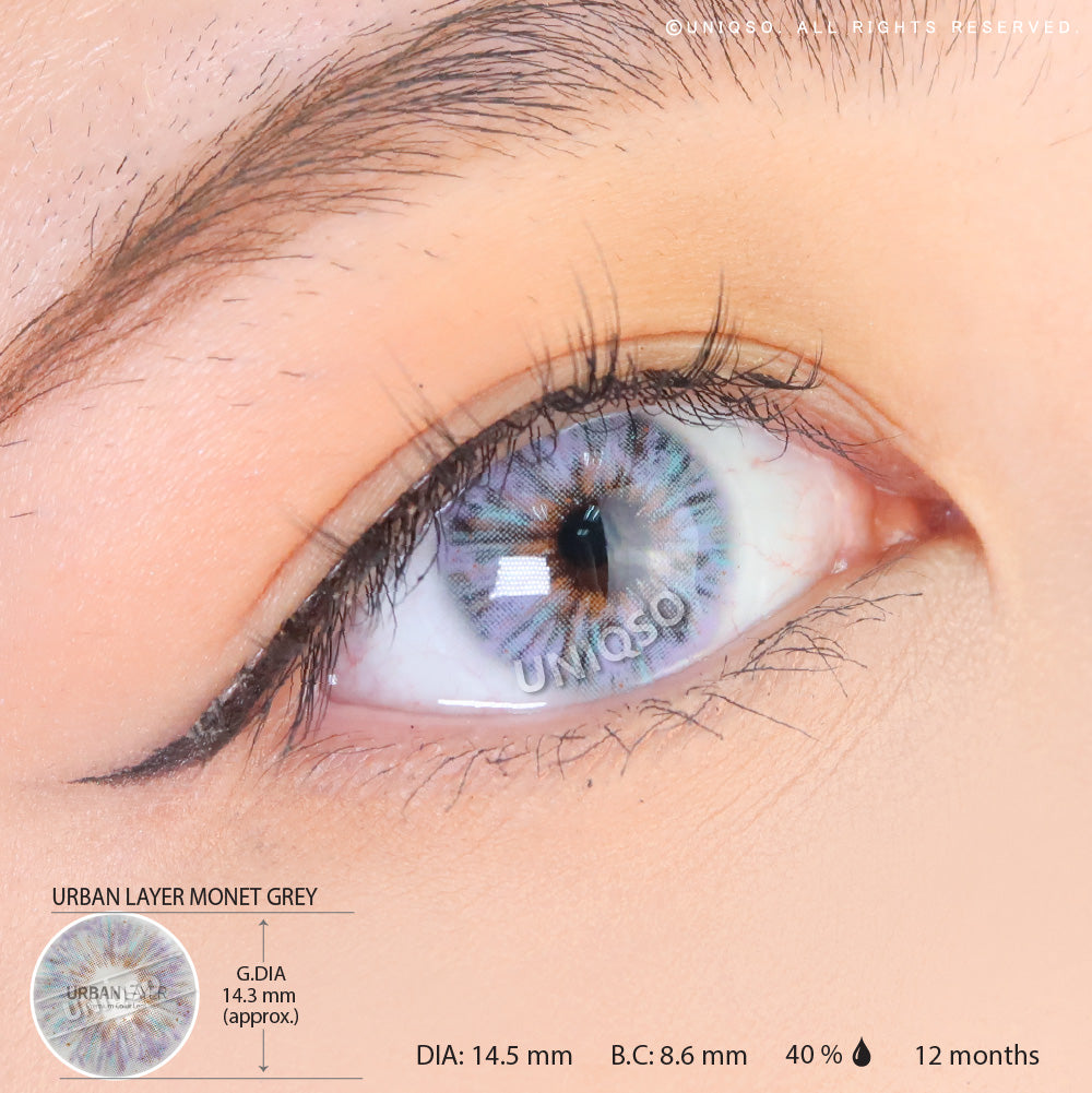 Urban Layer Monet Grey (1 lens/pack)-Colored Contacts-UNIQSO EU