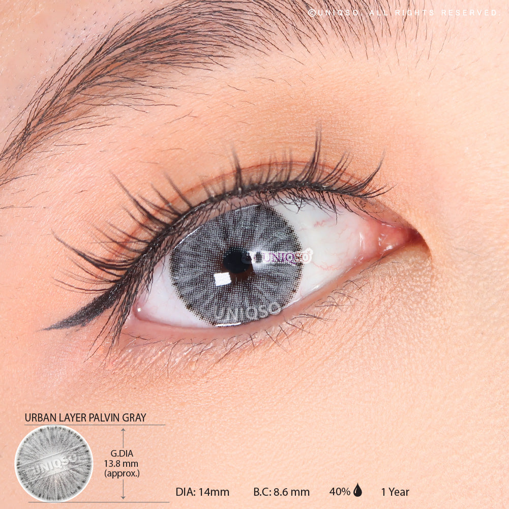 Urban Layer Palvin Gray colored contacts