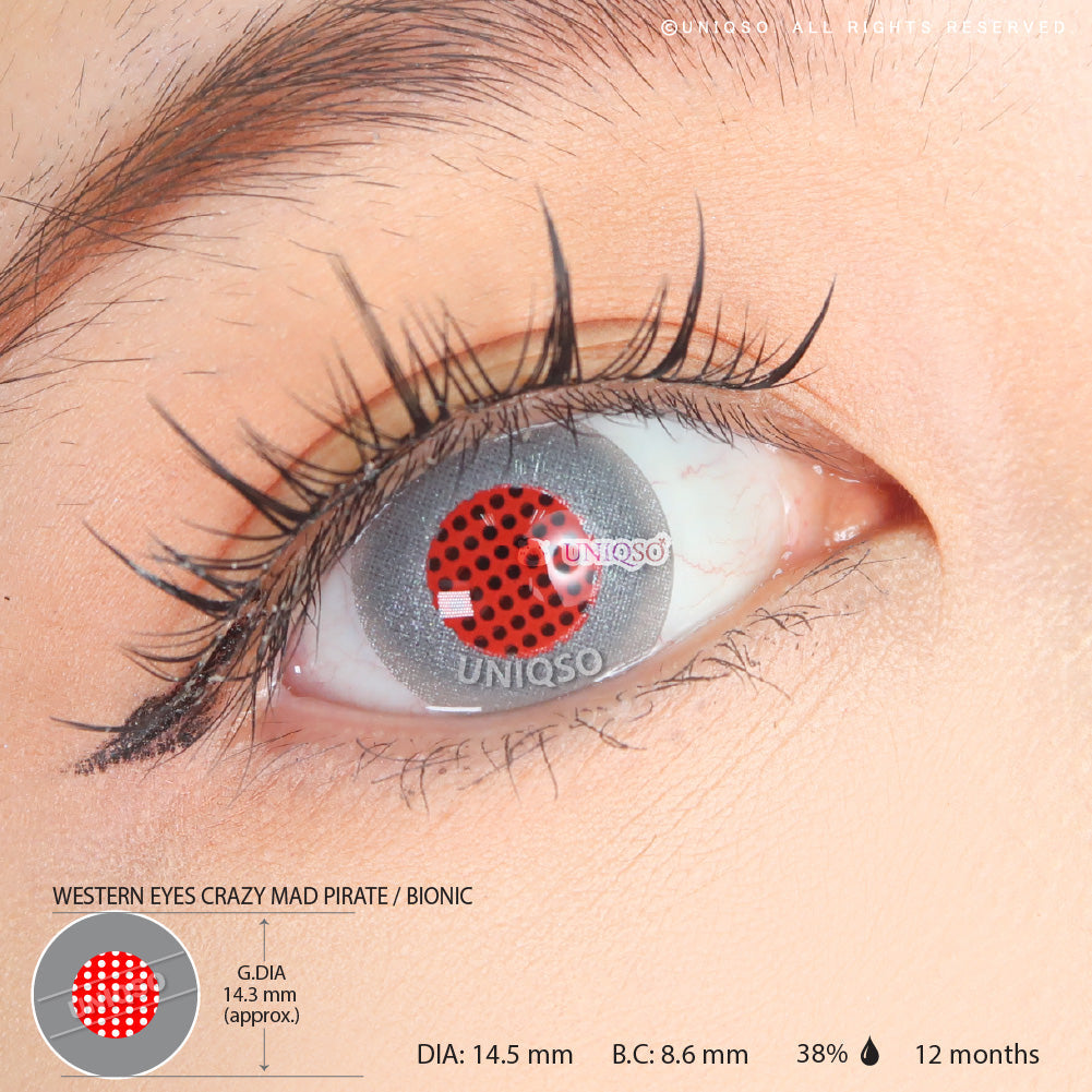 Western Eyes Crazy Mad Pirate / Bionic (1 lens/pack)-Crazy Contacts-UNIQSO EU