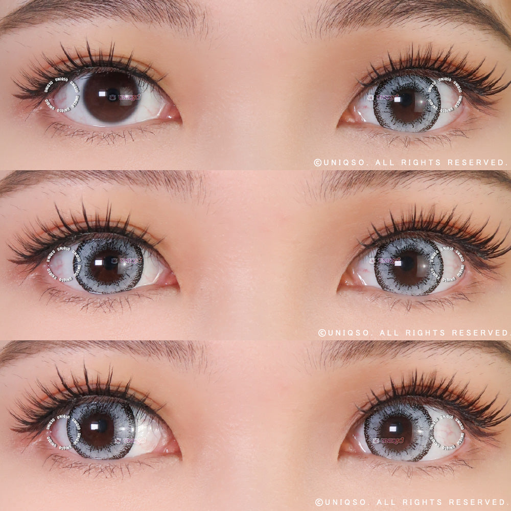 Western Eyes Dolly+ Grey (1 lens/pack)-Colored Contacts-UNIQSO EU
