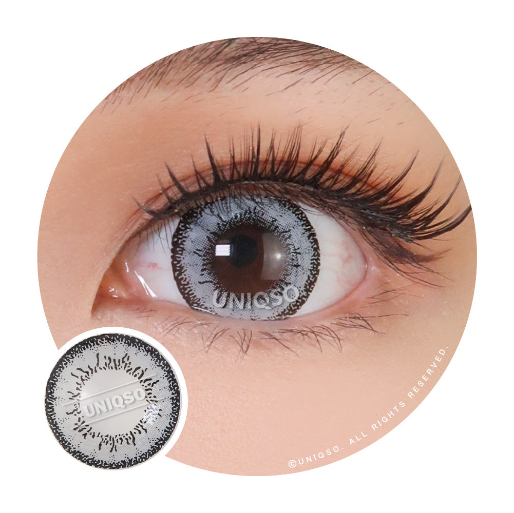 Western Eyes Dolly+ Grey (1 lens/pack)-Colored Contacts-UNIQSO EU