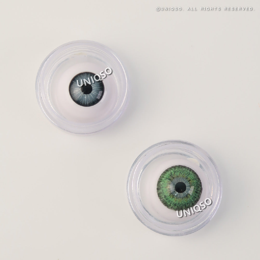 Western Eyes Puffy 3 Tones Green (1 lens/pack)-Colored Contacts-UNIQSO EU
