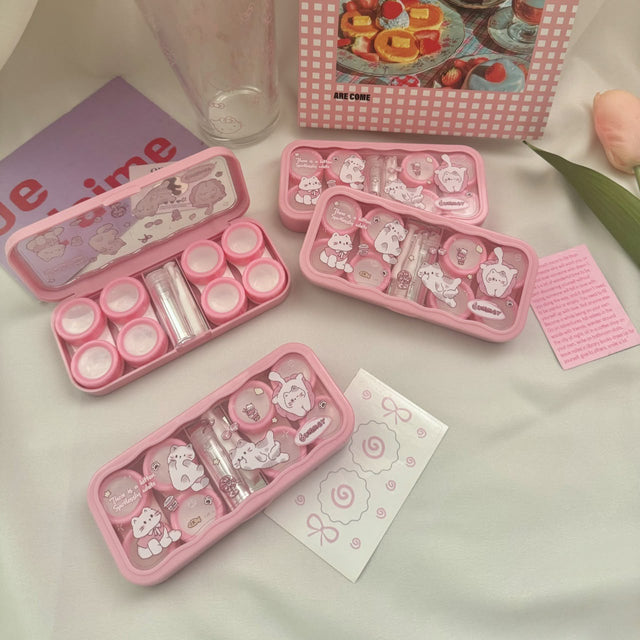 Lens Case Travel Kit - Sweet Kitty-Lens Case-UNIQSO EU