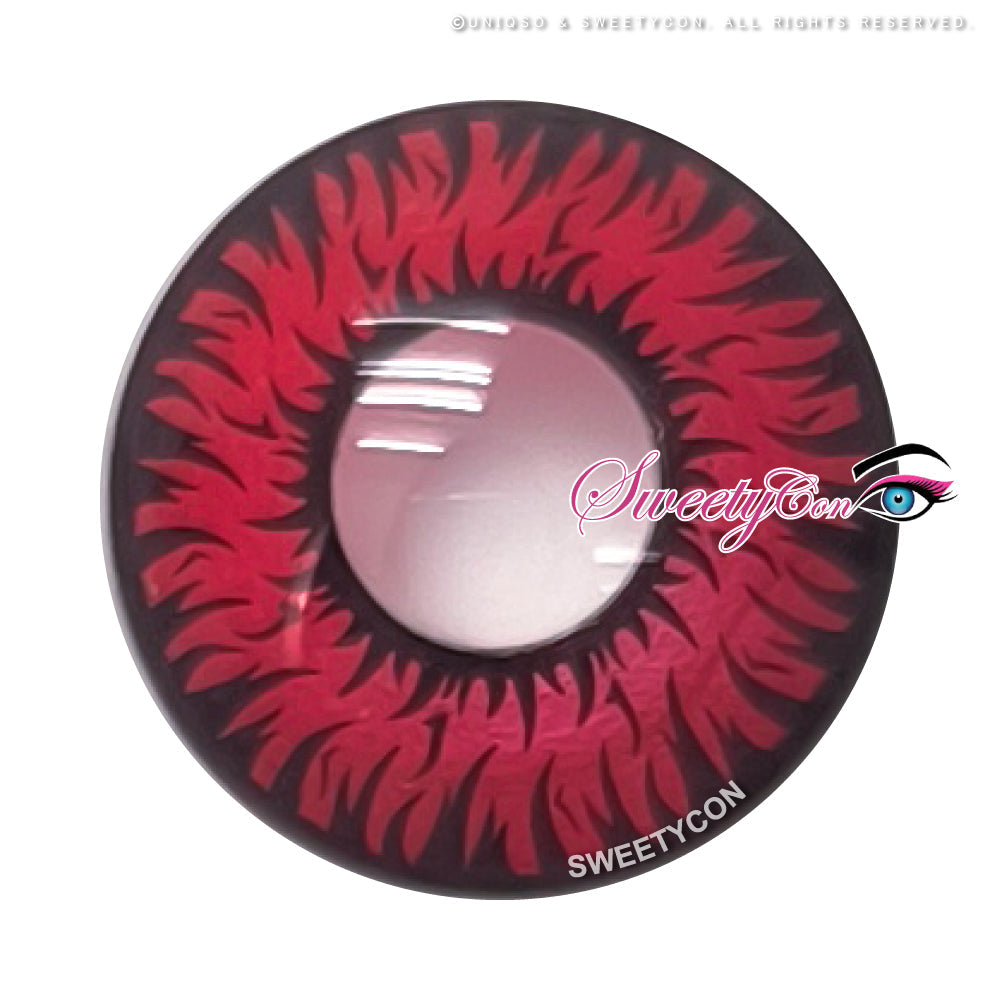 Sweety Crazy New Werewolf Red (1 lens/pack)-Crazy Contacts-UNIQSO