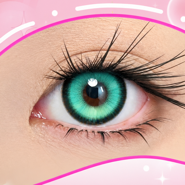 LumiDukki Gemflare Green (2 lenses/pack)-Colored Contacts-UNIQSO