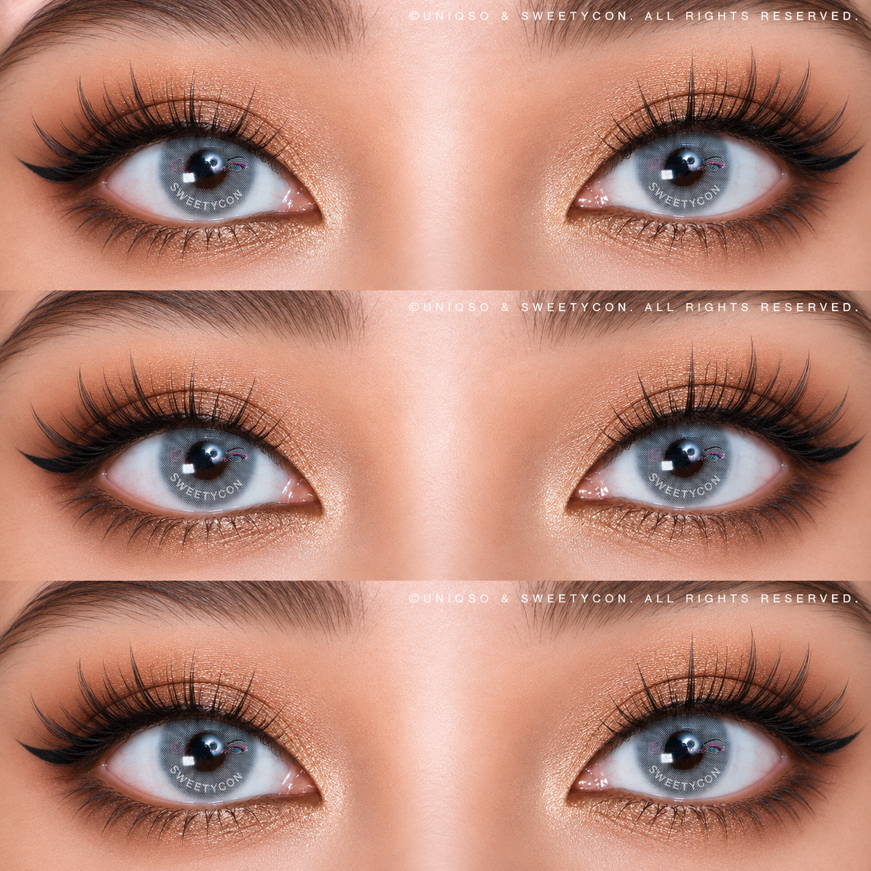 Sweety Hidrocor Icy Grey (1 lens/pack)-Colored Contacts-UNIQSO EU