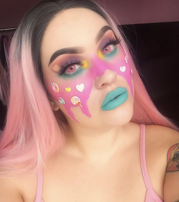 Sweety Crazy Posy Pink (1 lens/pack)-Crazy Contacts-UNIQSO