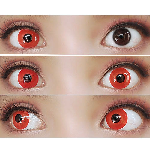 Colorvue Crazy Red Devil - 3 Months (Prescription) (2 lenses/pack)-Crazy Contacts-UNIQSO