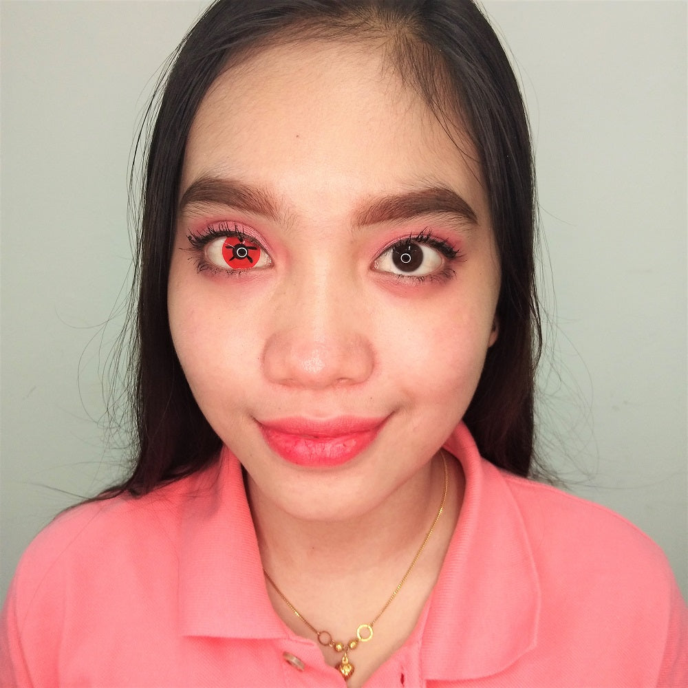 Sweety Crazy Evil Calligraphy (1 lens/pack)-Crazy Contacts-UNIQSO