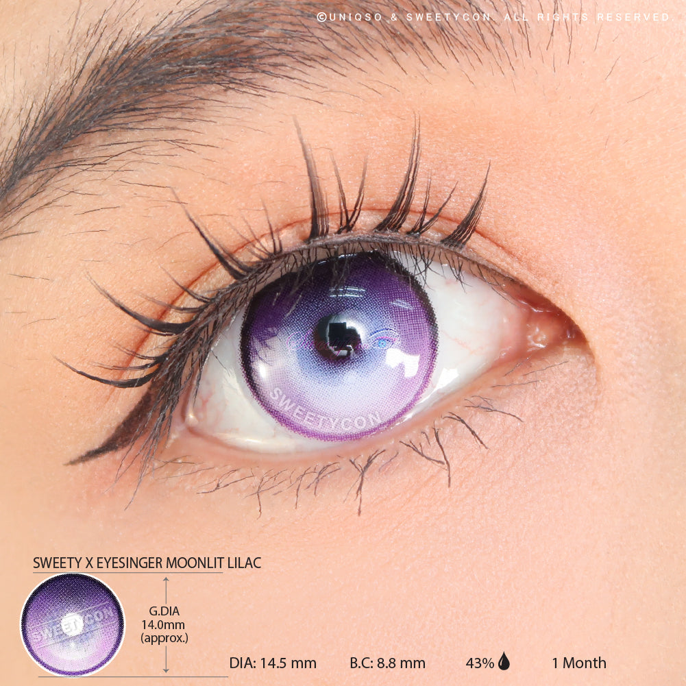Sweety x Eyesinger Moonlit Lilac (2 lenses/pack)-Colored Contacts-UNIQSO EU