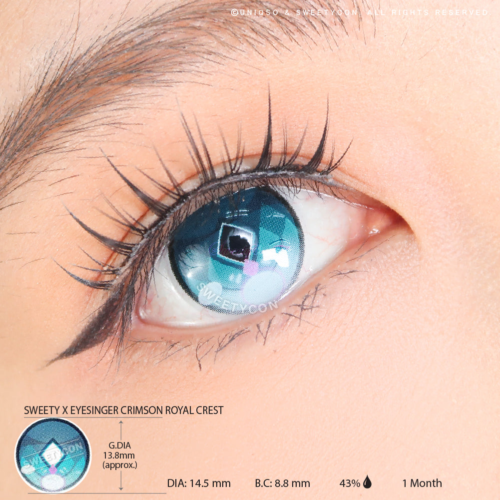 Sweety x Eyesinger Crimson Royal Crest (2 lenses/pack)-Colored Contacts-UNIQSO EU