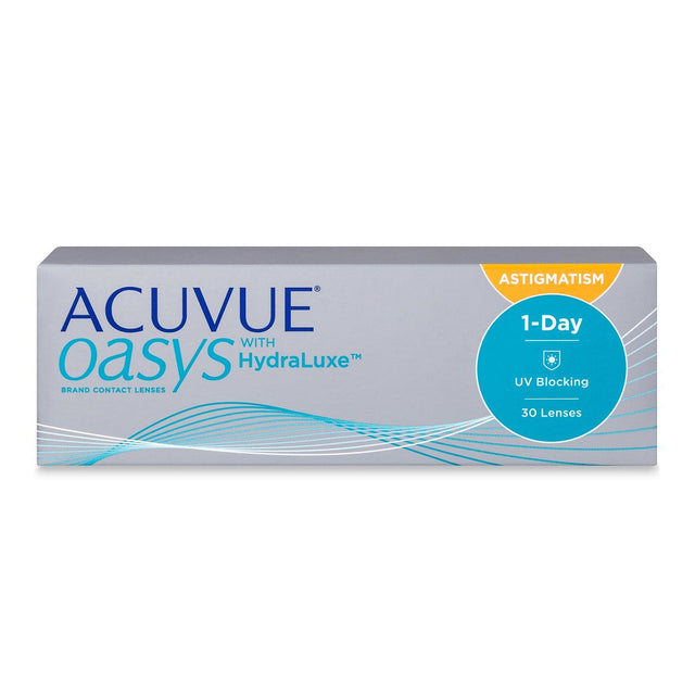 1-Day Acuvue Oasys With Hydraluxe For Astigmatism (30 lenses/pack)-Clear Contacts-UNIQSO EU