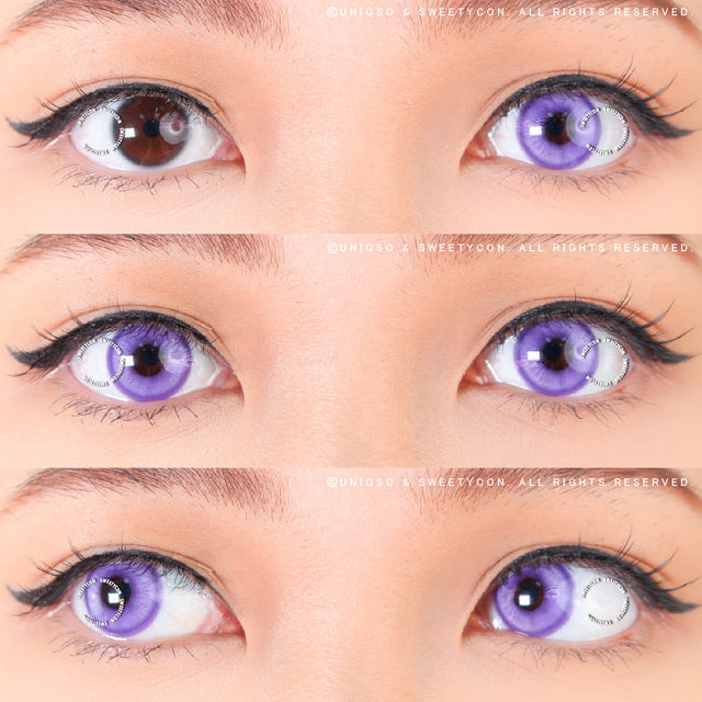 1 Day Sweety Star Tears Blue Violet (2 or 10 lenses/pack)-Colored Contacts-UNIQSO EU