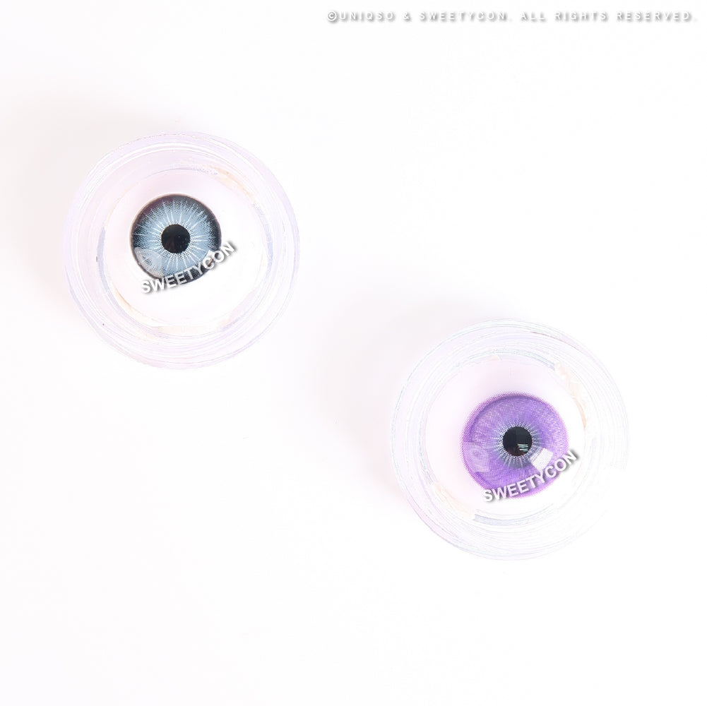 1 Day Sweety Star Tears Blue Violet (2 or 10 lenses/pack)-Colored Contacts-UNIQSO