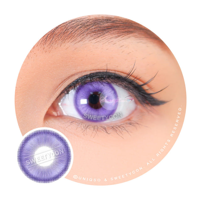 1 Day Sweety Star Tears Blue Violet (2 or 10 lenses/pack)-Colored Contacts-UNIQSO EU