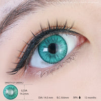 Sweety Icy 2 Green (1 lens/pack)-Colored Contacts-UNIQSO