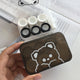 Cute Chubby Bear Lens Case Set (3 Pairs)-Lens Case-UNIQSO