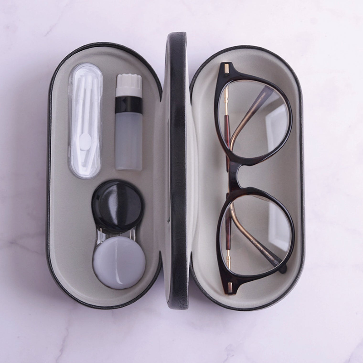 2 In-1 Case For Eyeglasses & Contact Lenses-Lens Case-UNIQSO EU