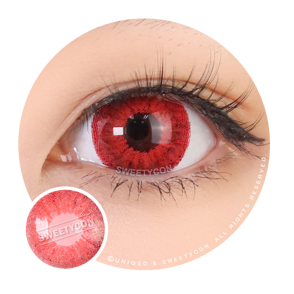 Sweety Mini Sclera Red Devil (1 lens/pack)-Mini Sclera Contacts-UNIQSO