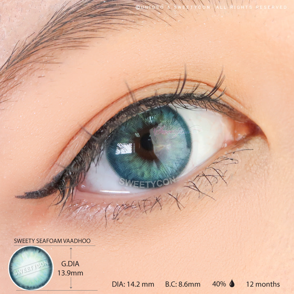 1 Day Sweety Seafoam Vaadhoo (10 lenses/pack)-Colored Contacts-UNIQSO