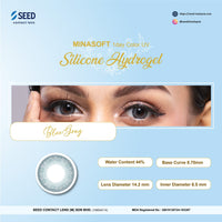 SEED Minasoft 1 day Color UV - Blue Gray-Colored Contacts-UNIQSO
