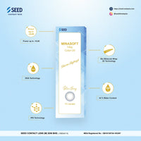 SEED Minasoft 1 day Color UV - Blue Gray-Colored Contacts-UNIQSO
