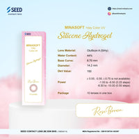 SEED Minasoft 1 day Color UV - Rose Brown-Colored Contacts-UNIQSO