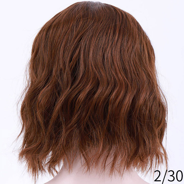 Pink Palette Short Curly Euro-American Hair Wig-Daily Wig-UNIQSO