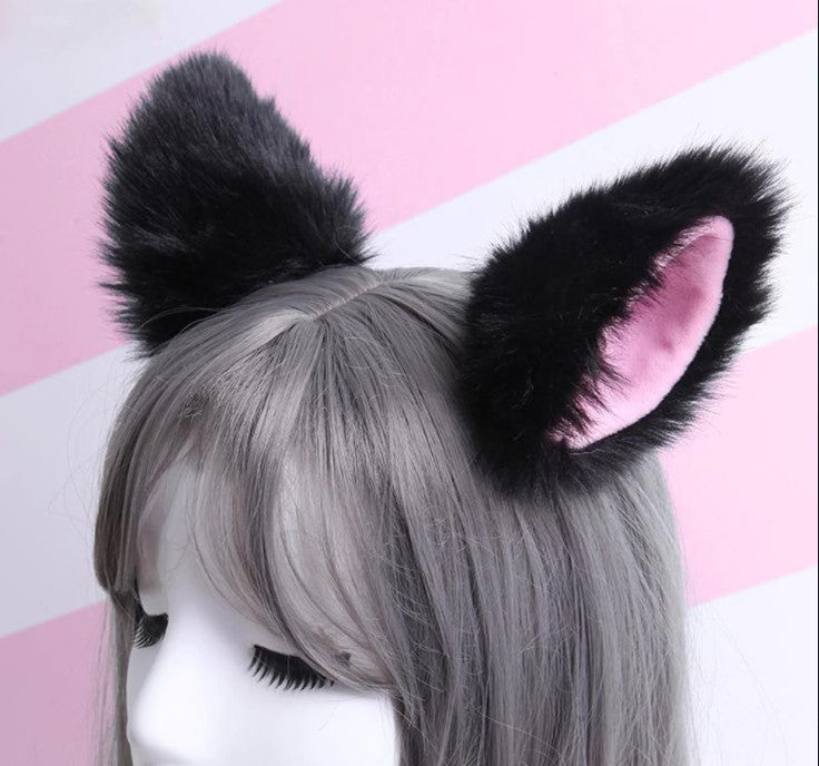Anime Cosplay Ears Faux Fur Clip-on-Cosplay Accessories-UNIQSO EU