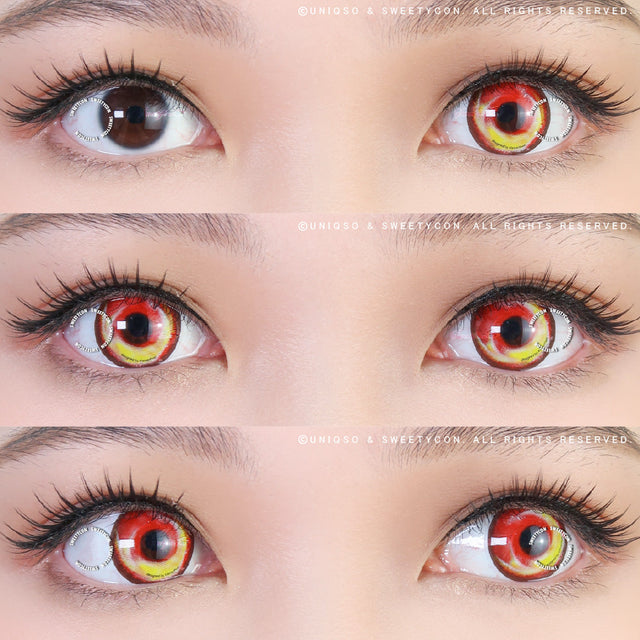 Anime Fire by KleinerPixel (1 lens/pack)-Colored Contacts-UNIQSO EU