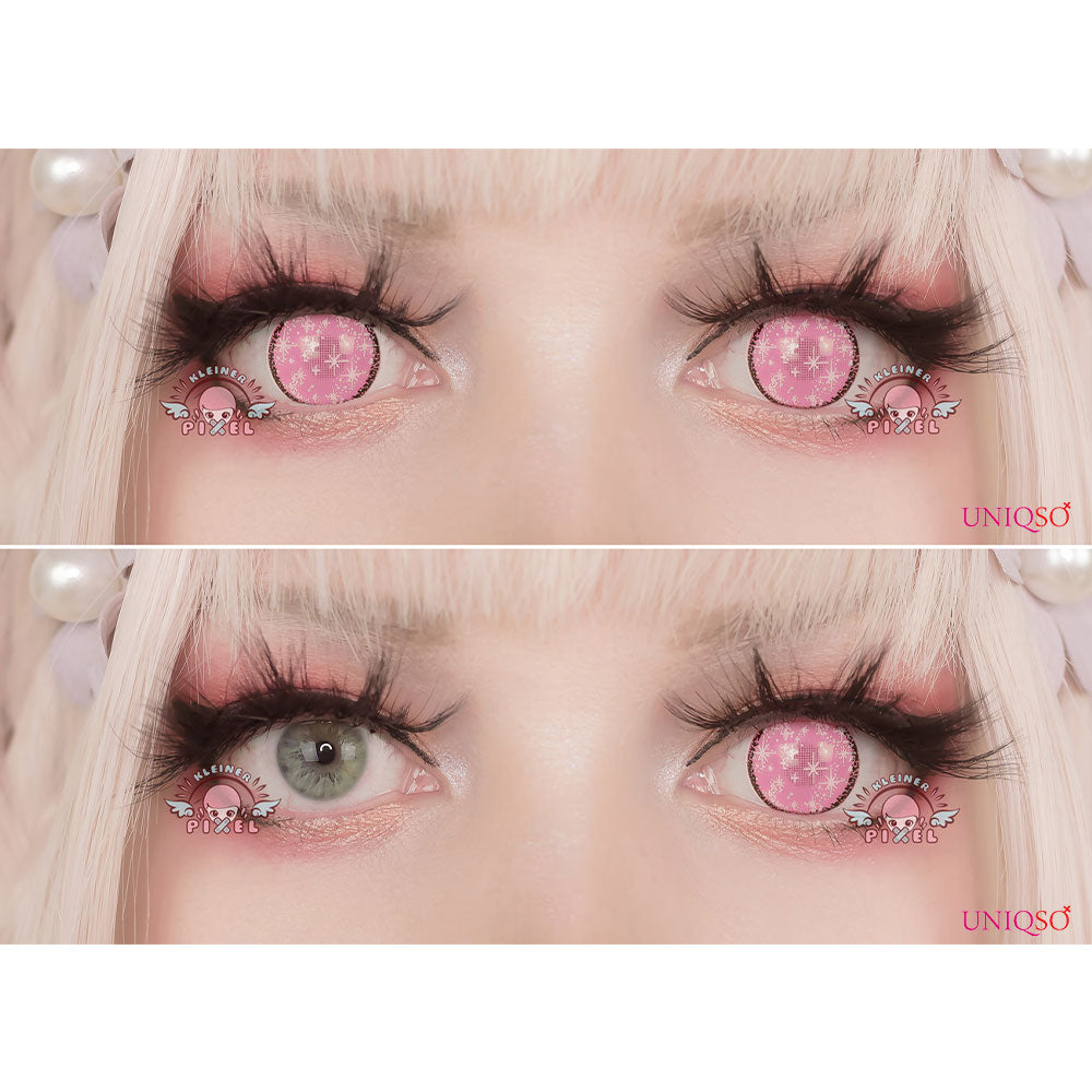 Anime Sparkle Pink by KleinerPixel (1 lens/pack)-Colored Contacts-UNIQSO EU
