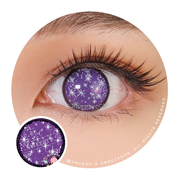 Anime Sparkle Violet V2 by KleinerPixel (1 lens/pack)-Colored Contacts-UNIQSO EU