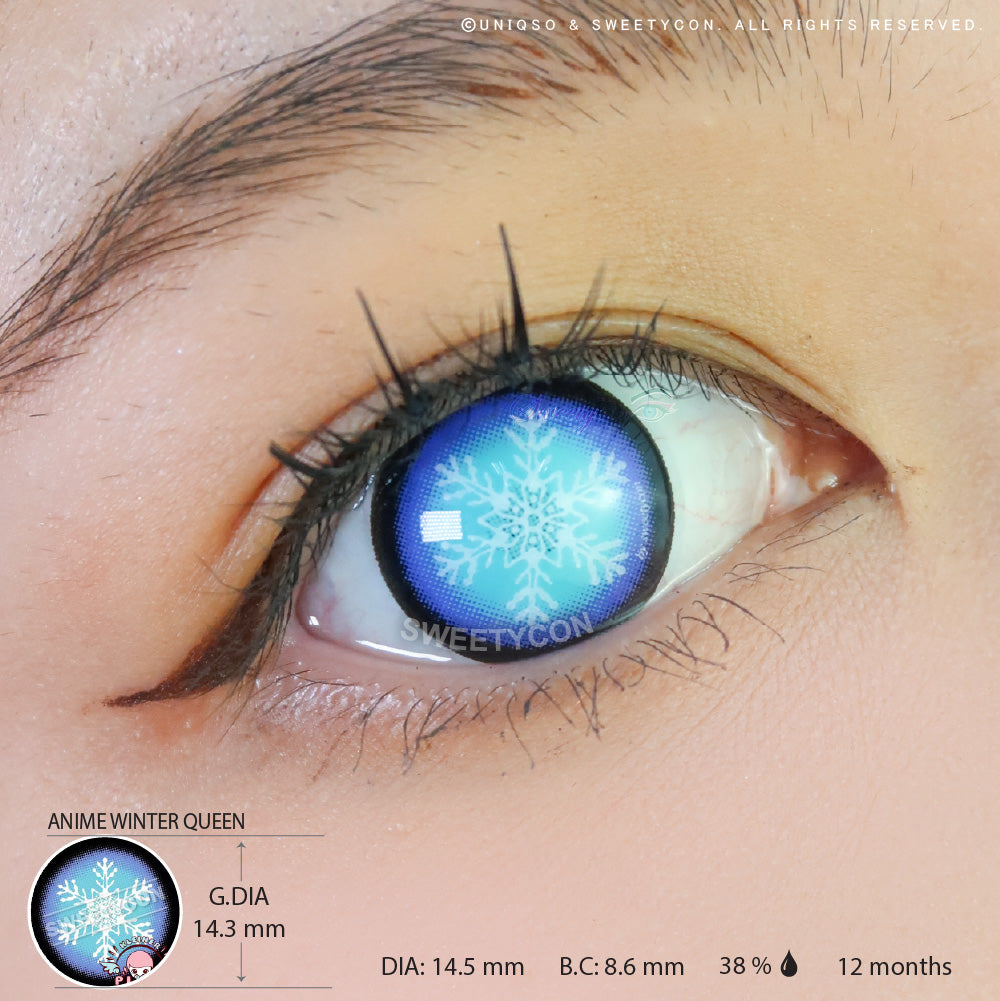Anime Winter Queen by KleinerPixel (1 lens/pack)-Colored Contacts-UNIQSO EU