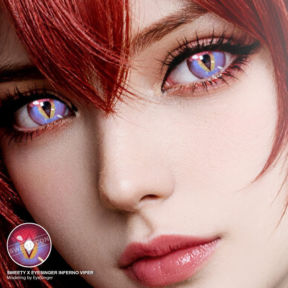 Sweety x Eyesinger Inferno Viper (2 lenses/pack)-Colored Contacts-UNIQSO