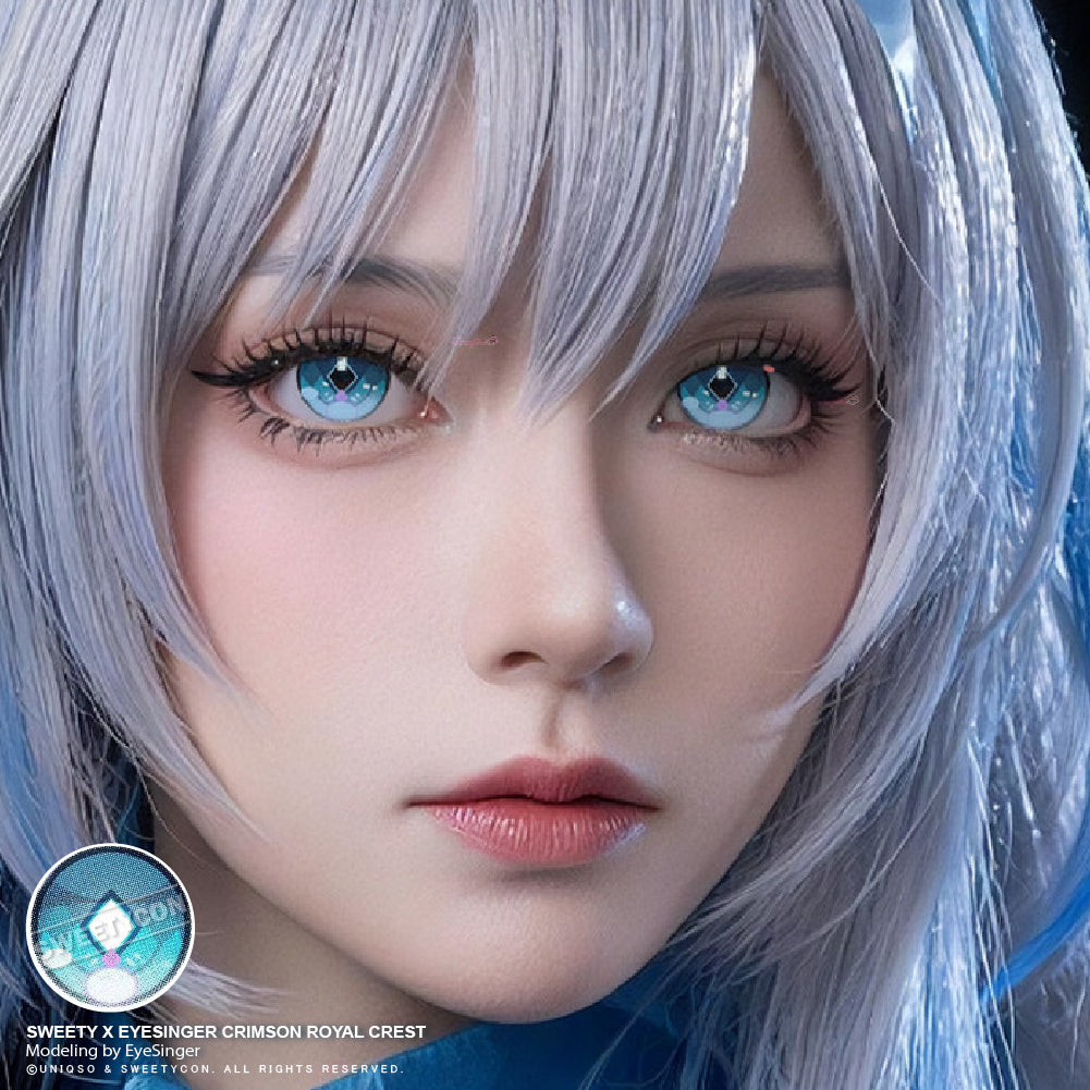 Sweety x Eyesinger Crimson Royal Crest (2 lenses/pack)-Colored Contacts-UNIQSO EU
