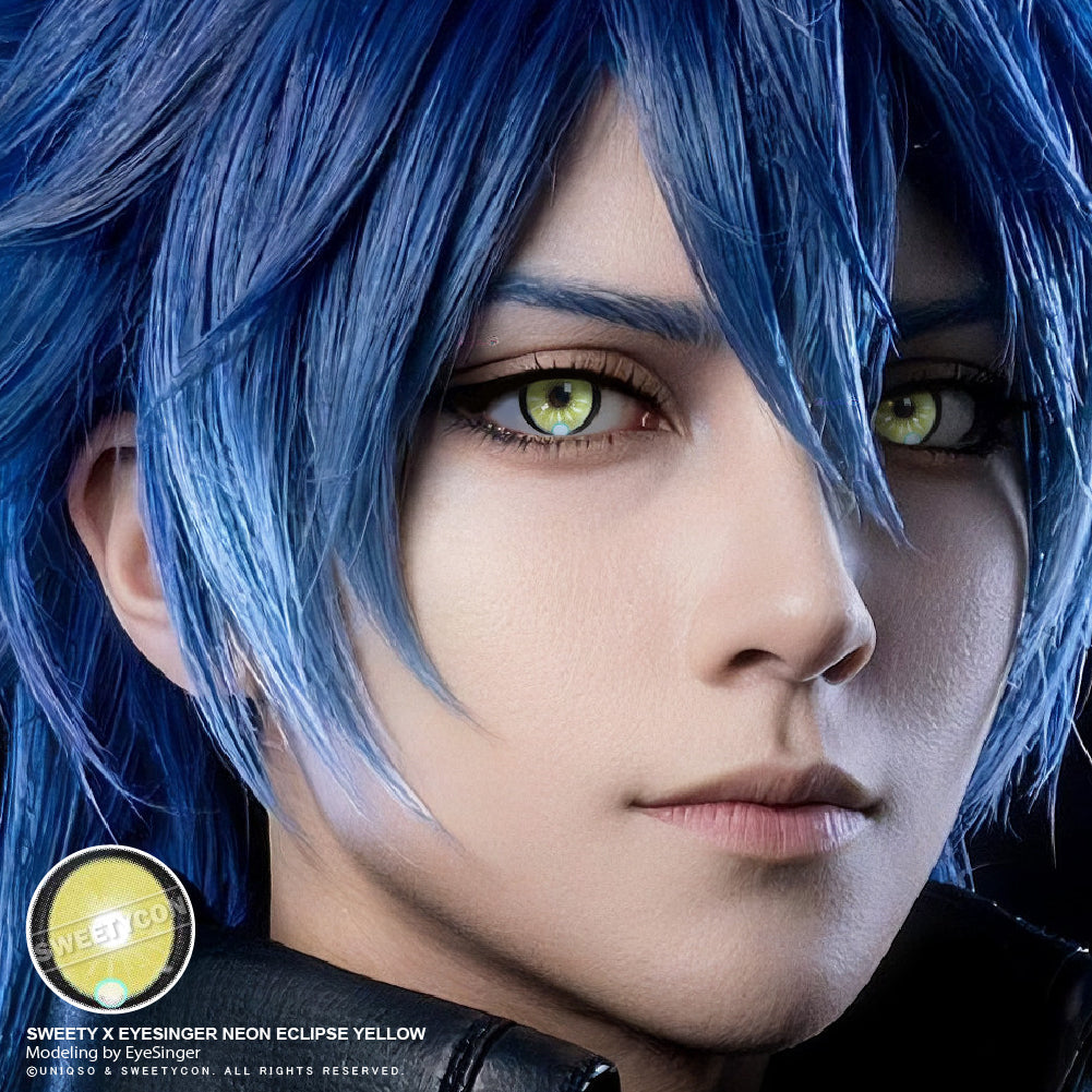 Sweety x Eyesinger Neon Eclipse Yellow (2 lenses/pack)-Colored Contacts-UNIQSO EU