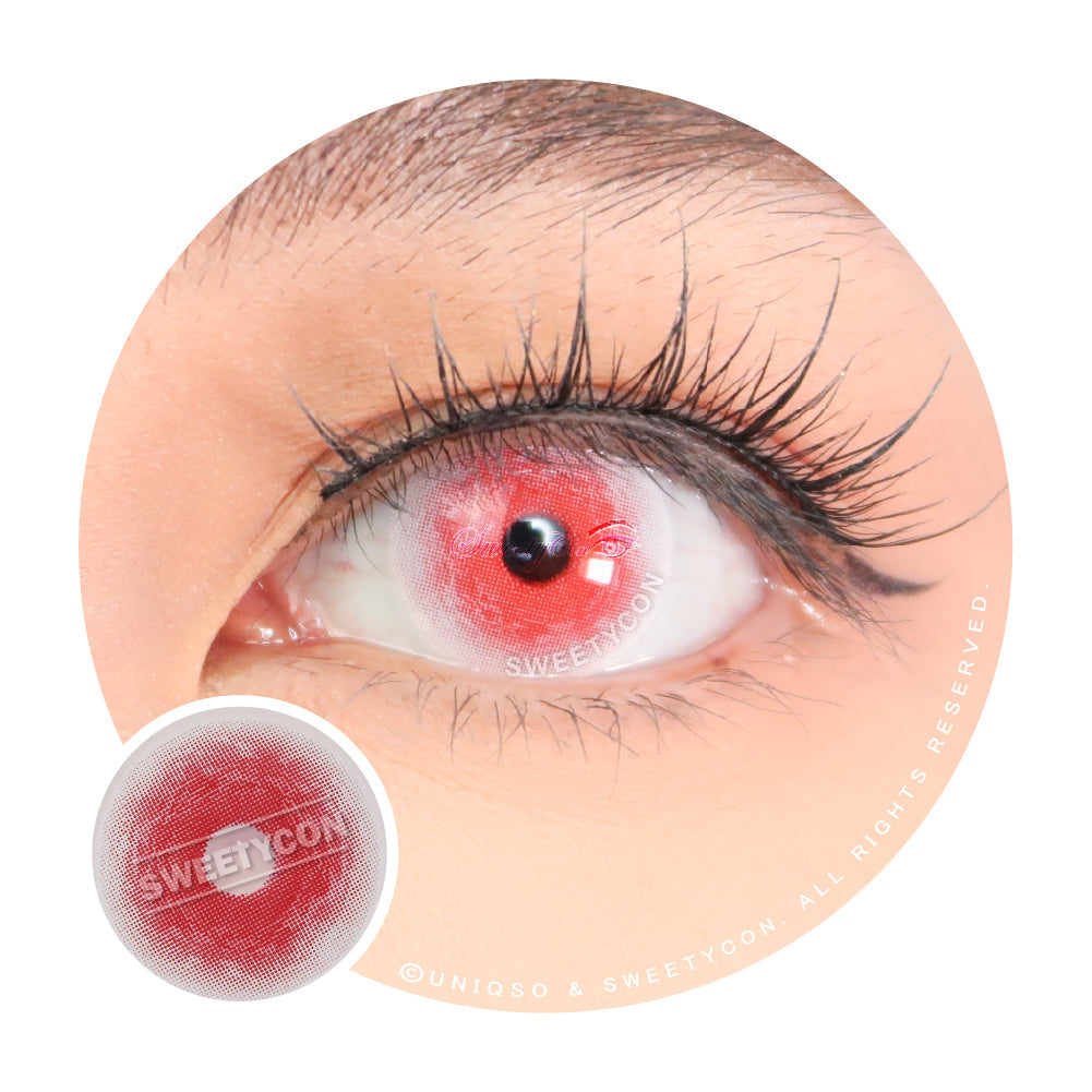 Sweety Crazy Chaos Eye Red (1 lens/pack)