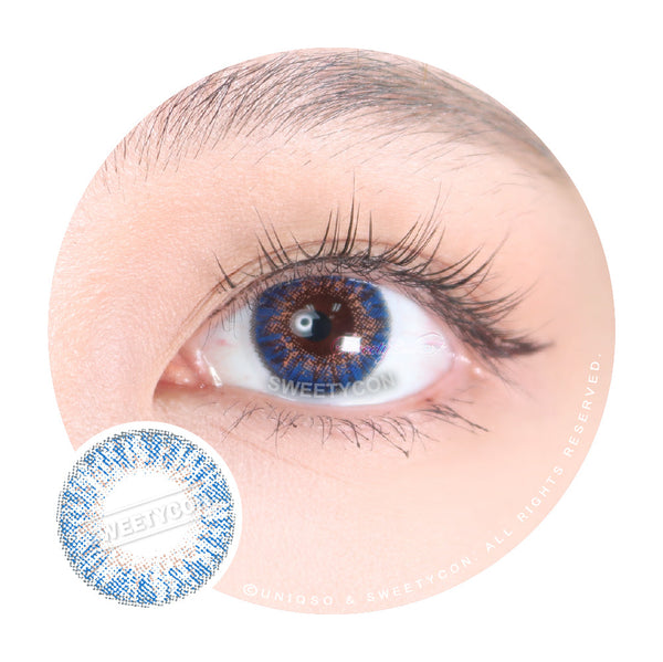 Sweety Ocean Blue Hazel (1 lens/pack)-Colored Contacts-UNIQSO