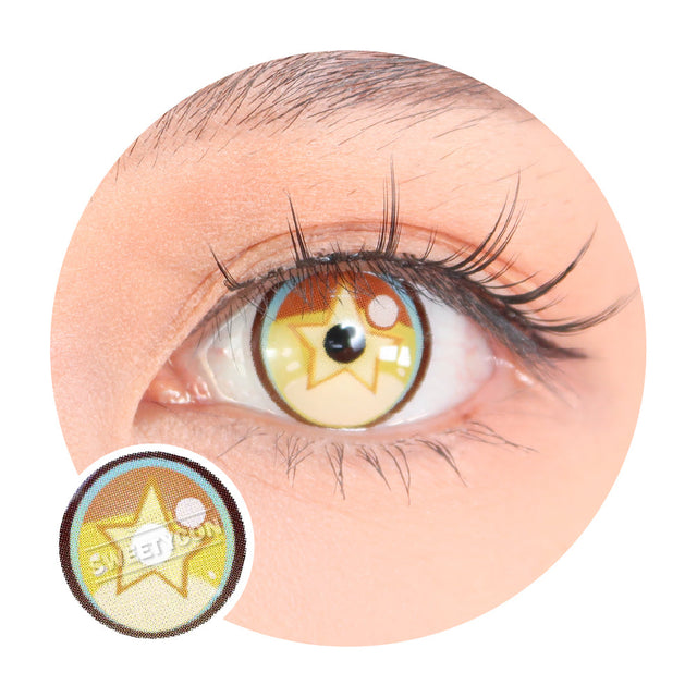 Sweety x Eyesinger Golden Starburst (2 lenses/pack)-Colored Contacts-UNIQSO EU
