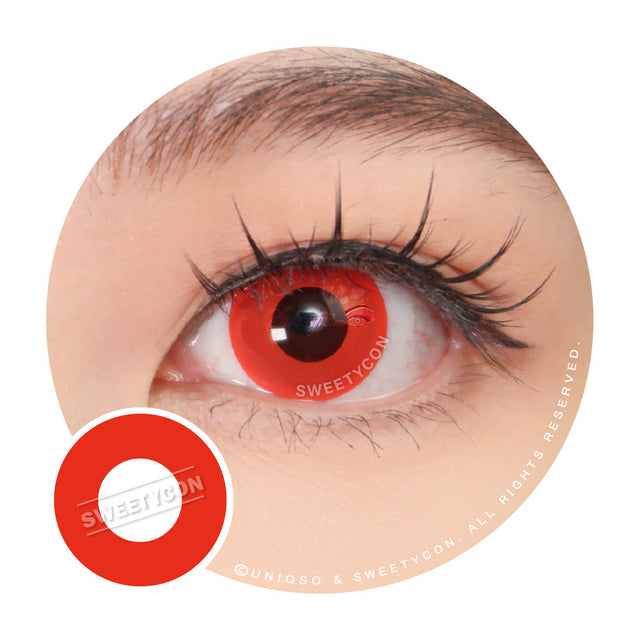 Sweety Crazy Solid Red II (1 lens/pack)-Crazy Contacts-UNIQSO EU