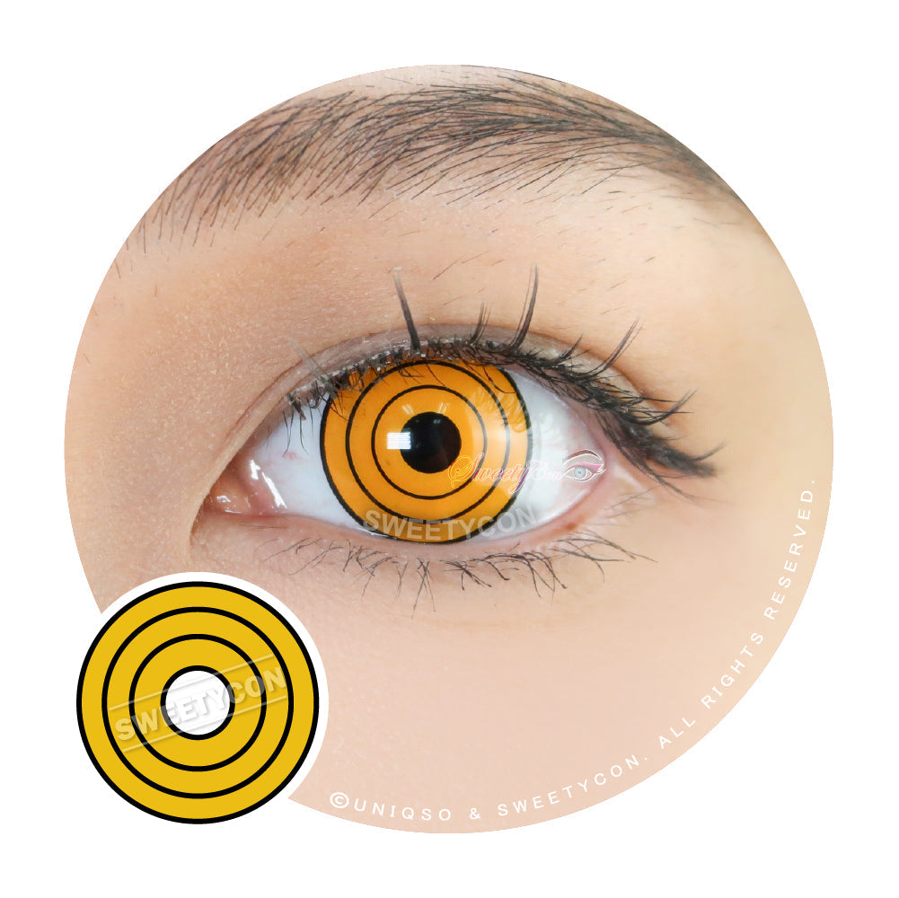 Sweety Crazy Yellow Rings (Chainsaw Man - Makima) (1 lens/pack)-Crazy Contacts-UNIQSO